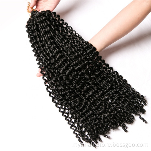 10 Pcs 22 strands/pcs blonde,black,brow 18 inch Curly Braid 70g/pack Crochet Braid Hair Synthetic Ombre Braiding Hair Extentions